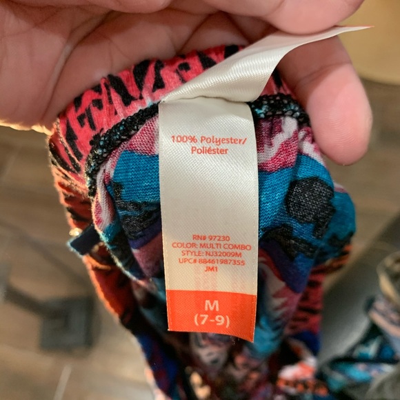 Strappy top with bold colors Sz M (7-9) - Picture 7 of 7